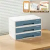 Caixa de armazenamento de mesa estilo BNBSNordic para dormitório e uso doméstico, organizador para material de escritório e produtos de skincare, acompanha adesivos de letras