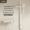 Juego de ducha simple para baño del hogar, rociador sin mango, presurizado, desmontable, juego de ducha minimalista estilo crema, juego completo