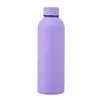 Taza aislada de acero inoxidable 304 recubierta de goma multicolor transfronteriza, botella de agua deportiva de boca pequeña para exteriores, personalizable con impresión de logotipo