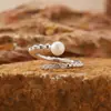 Cadena de Clavícula Sonrisa de Plata de Ley S925 Perla Natural Ágata Roja Ágata Negra Collar Versátil para Mujer Joyería Sencilla de Moda con Piedras Preciosas
