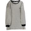 Camiseta Base de Felpa Rayada para Mujer, Ropa Interior de Otoño e Invierno, Top de Terciopelo Alemán, Nuevo Estilo 2026, Camiseta Suelta de Longitud Media Cepillada, Moderna