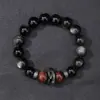 Pulseira de Obsidiana Prateada Natural Pulseira de Obsidiana Dourada Obsidiana Negra Olho de Tigre Estilo Casal Presente para o Festival Qixi Dia dos Namorados