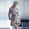 Bai Fen Zhi YiAmazon Transfronterizo Más Vendido Moda Europea y Americana Faldas Cortas para Mujer, Ropa de Abrigo Otoño e Invierno Vestidos de Manga Larga