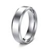 Suministro transfronterizo moda simple anillo de acero inoxidable para hombre de 6MM joyería popular europea y americana fábrica de origen venta al por mayor