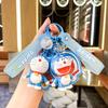 Llavero colgante de acrílico con diseño de Doraemon, auténtico, con diseño de gato y cascabeles, regalo exquisito, adorno colgante