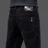 Calça Casual de Veludo Cotele Transfronteiriça para Homens, Calça Social Reta Slim para Homens na Primavera e Outono, Calça Longa de Cintura Alta para Homens na Primavera