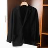 Cardigan Masculino Manga Curta Roupa Exterior Terno Cardigan Suéter Tricotado Outono 16 Lã Pura Penteada