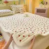 Colchoneta de Leche de Terciopelo Clase A para Madre y Bebé, Protector de Cama Acolchado Engrosado para Otoño e Invierno, Uso Doble Cara, Antideslizante, Lavable, Colchoneta Suave