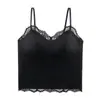 Nueva Camisola de Encaje Ligera Pura Deseo para Mujer 2026 Primavera/Verano con Copas, Top Interior Estilo Coreano, Alta Elasticidad y Cómodo
