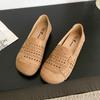 Estilo Coreano Tudo-Incluso Novos Sapatos Birkenstock Femininos Sandálias Vazadas Femininas Dois-Usos Couro Genuíno Sola Macia Antiderrapante Celebridade da Internet Casual Corrida