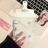 En Stock Cremallera de Doble Cierre A8 Mini con 3 Agujeros Bolsa Transparente Álbum de Fotos Brillante Cuaderno de Hojas Sueltas Álbum de Almacenamiento de Bolsillo Único de 3 pulgadas