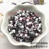 Pedrería de color SS30 de fondo plano 6.5 mm redonda de color mixto para decoración de uñas, decoración de fundas de teléfono, kit de material DIY, cadena de hierro