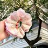Dulce Princesa Encaje Floral Color Anillo para el Cabello Ins Encaje Vintage Hueco Super Hada Doble Mori Cuadros Cuerda para el Cabello