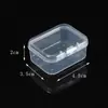 Caja de Plástico PP con Tapa abatible, Caja de Empaque Rectangular Transparente, Caja Pequeña para Materiales, Caja de Almacenamiento para Piezas y Joyería con Tapa