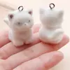 5 Tipos de Muñecos de Peluche Lindos de Dibujos Animados Aterciopelados, Colgantes de Cachorro y Hámster, Dijes para Mochilas DIY, Pendientes, Accesorios para Llaveros