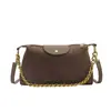 Bolsa de ombro única com corrente vintage de alta qualidade para mulheres, novo estilo 2026, moderna, para trabalho, trajeto, transversal, bolsa almofada