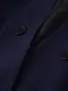 Exportação Transfronteiriça Moda Europeia e Americana Outono e Inverno 2025 Blazer de Terno Texturizado de Gola V de Botão Duplo de Manga Longa para Mulheres