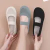Sapatos de Encaixar para Mães, Sapatos Femininos de Marca para Meia-Idade e Idosos, Sapatos Baixos, Sandálias Respiráveis de Verão, Sapatos de Tecido Vazados com Solado Macio