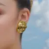 Traje de joyería de acero inoxidable INS transfronterizo moda diseño simple collar con colgante de rueda de viento circular pendientes venta al por mayor
