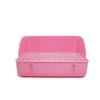 Angora Anglo Pet Sable Ferret Sanitário fixo de quatro cantos (Três cores) Potty Anti-capotamento