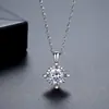 Jinse Moda Estilo Coreano Nuevo Simple Redondo Geométrico Versátil Diario Nicho Circonita Collar Colgante para Mujer en Stock