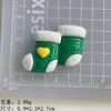 Muñeco de Nieve Seguro de Dibujos Animados Navidad Hecho a Mano DIY Accesorios para el Cabello de Crema Funda para Teléfono Pegatina para Refrigerador Decoración Colgante Accesorios de Resina