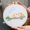 Querido coelho bordado diy pendurado imagem crianças Lu bordado ponto primário prática ponto cruz dos desenhos animados pequenos enfeites de animais