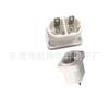 Receptáculo de alimentación de CA blanco AC-010 receptáculo de CA en forma de 8 pin de núcleo sólido receptáculo de cola en forma de 8 receptáculo de alimentación en forma de 8