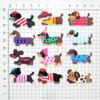 Nuevo Perro Salchicha de Plástico Suave de PVC Hebilla Decorativa Desmontable para Crocs y Zapatos Florales, Accesorios DIY Transfronterizos en Stock