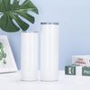 Taza recta de 20 oz para sublimación transfronteriza, taza recta, vaso delgado, taza con popote de acero inoxidable, taza para bebidas para coche