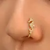 Clípe de Nariz Dourado Retrô com Zircônia Completa Animais Marinhos Polvo Caranguejo Lagosta Baleia Decoração Sem Perfurar Piercing Falso Stud de Nariz