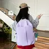Mochila de Viaje de Gran Capacidad Color Sólido Simple Ligera Estilo Coreano Ins Versátil para Campus Estudiantes de Secundaria Preparatoria Universidad
