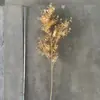 Flores Artificiais, Folhas de Leque Douradas, Eucalipto, Flores Plásticas Rose Gold, Flores para Decoração de Balde de Bênçãos para Casamento e Ano Novo