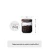 Frasco Hermético de Vidro Borossilicato Alto com Madeira de Acácia Frasco de Armazenamento para Cozinha e Geladeira Snacks Grãos Garrafa de Vidro Selada
