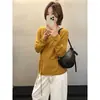 Tricô de Linho Mmc para Mulheres, Nova Coleção de Primavera, Treze Linhas de Guangzhou, Design Coreano, Alto Padrão, Cintura Marcada, Emagrecimento, Manga Longa