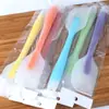 Rascador transparente todo incluido de silicona de alta temperatura, espátula para batir mantequilla de pastel y crema