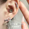 Colección Serie Colgante Clavos de Hueso de Oreja Pendientes de Tornillo de Acero de Titanio Perforación de Oreja para Mujer Pendientes de Clavo Coclear