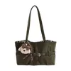 Bolsa Grande de Estampado de Leopardo para Mujer 2026 Nuevo Otoño/Invierno Nicho Sensación de Alta Gama Bolso de Hombro Único Bolso Tote para el Trabajo y el Trayecto Tendencia