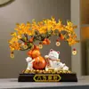 Gato de la Suerte Calabaza Árbol de la Fortuna Decoración de Entrada Nuevo Estilo Chino Decoración del Hogar Regalo de Inauguración de Casa Nuevo Hogar