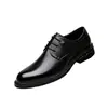 Zapatos de vestir formales con cordones para hombre más vendidos en Amazon y AliExpress, zapatos de hombre de cuero genuino, directo de la fábrica fuente