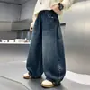 Nueva colección de otoño de pantalones vaqueros para niños, pantalones vaqueros largos modernos y versátiles para niños y estudiantes de secundaria.
