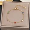 Pulseira Meichen, Estilo Europeu e Americano, Cor Dourada 18K, Não Desbota, Simples e Versátil para Mulheres, Estilo Ins, Personalizada, Moderna, Luxo Leve, Joias Transfronteiriças