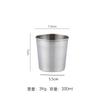 Copo de água de camada única de aço inoxidável 304 Copo de cerveja para bebidas geladas Copo de metal resistente a quedas para restaurante Copo para gargarejar Copo de suco doméstico