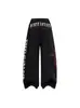 Pantalones Deportivos Casuales con Estampado Perezoso Estilo Callejero Americano para Hombres y Mujeres 2025 Nuevo Otoño Sueltos y Versátiles de Pierna Ancha