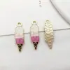 Conjunto de 22 Pingentes de Sorvete de Liga Mista, Pingentes de Copo de Suco, Pingentes Criativos para Pulseira, Colar, Brincos DIY
