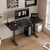 Escritorio eléctrico de madera maciza personalizable por el fabricante, altura ajustable, escritorio ecológico para escribir, escritorio para gaming, escritorio asequible para oficina en casa, escritorio para computadora con patas de mesa