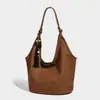 Bolsa Tote Fosca de Alta Qualidade Outono/Inverno 2025 Bolsa de Ombro em Couro Macio Bolsa de Axila Fashion Bolsa Versátil para o Dia a Dia