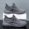 Zapatos Casuales Nuevos Transfronterizos para Hombre, Zapatos Deportivos Transpirables de Tejido Volador con Aumento Interno para Correr, Zapatos Deportivos Deslizables al Aire Libre Transpirables para Hombre