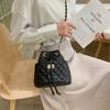 2021 Bag Bolsa Feminina Verão Fresco Estilo Coreano Cadeia Retro Bucket Bag Moda Bordado Crossbody Shoulder Bag Bolsa Feminina