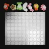Partículas adhesivas acrílicas transparentes de doble cara, globos transparentes sin costuras, dispensadores de adhesivos removibles de alta adherencia, pegatinas de resorte, pegatinas de puntos